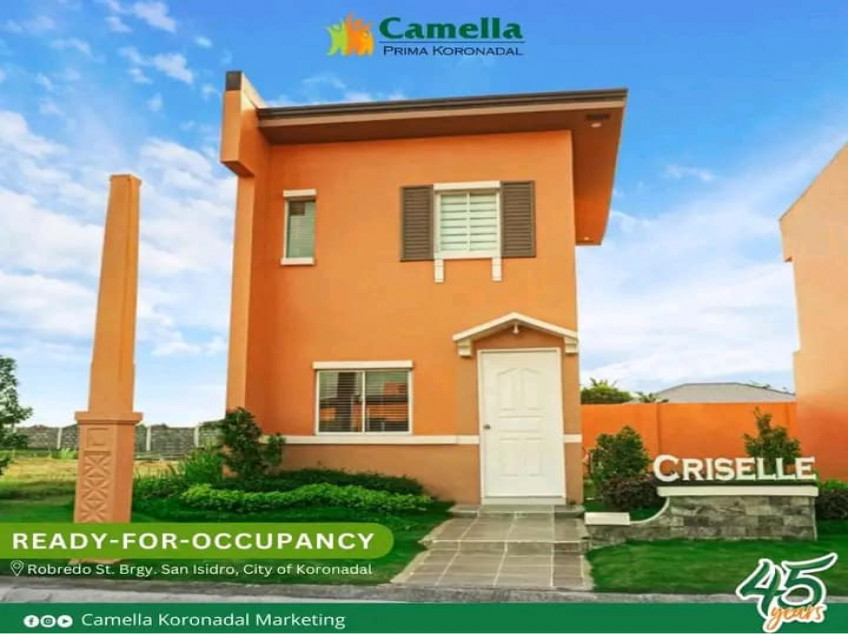 Koronadal City Camella House And Lot Ready For Occupancy Available