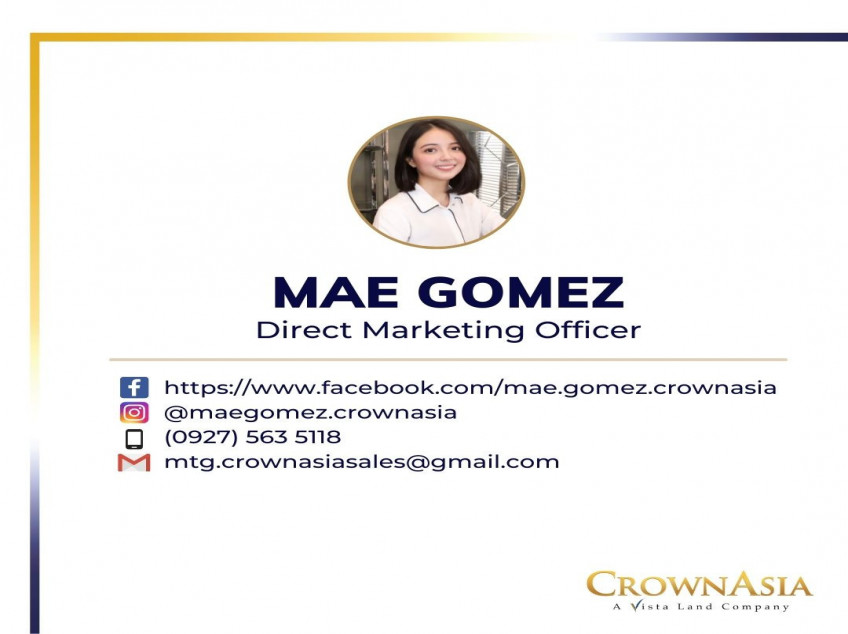 Lot only for sale in Crown Asia Vittoria (262sqm)