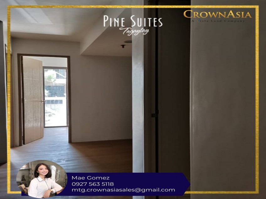 2 Bedroom condo unit for Sale in Tagaytay - Pine Suites by Crown Asia