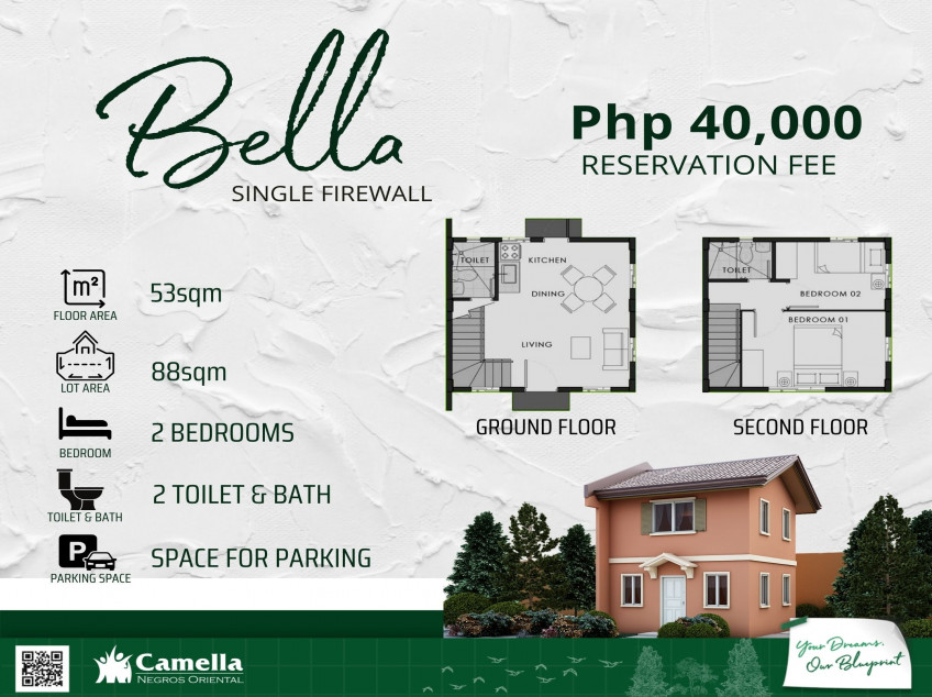 2 bedrooms house and lot for sale in Dumaguete City - Ongoing Construction