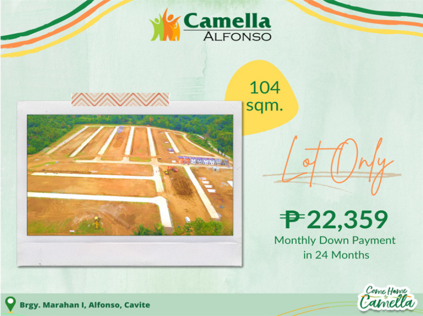 104 sqm Lot Only in Camella Alfonso