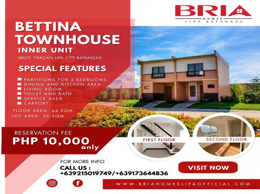 Bria Homes Lipa Bettina Townhouse