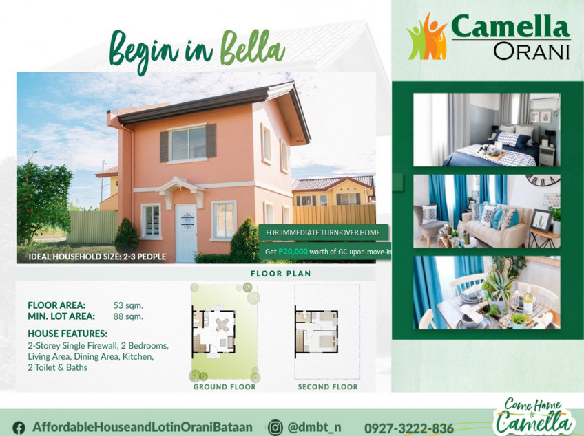 House and Lot in Orani, Bataan "BELLA"