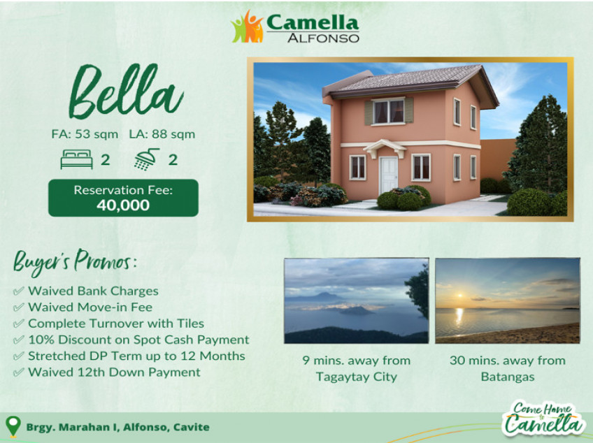 2BR and 2T&B House For Sale in Alfonso Cavite (near Tagaytay)