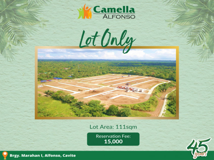 111sqm Residential Lot For Sale near Tagaytay (Camella Alfonso)