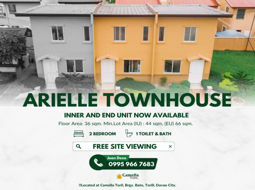 2 BEDROOM TOWNHOUSE END UNIT AT TORIL DAVAO CITY