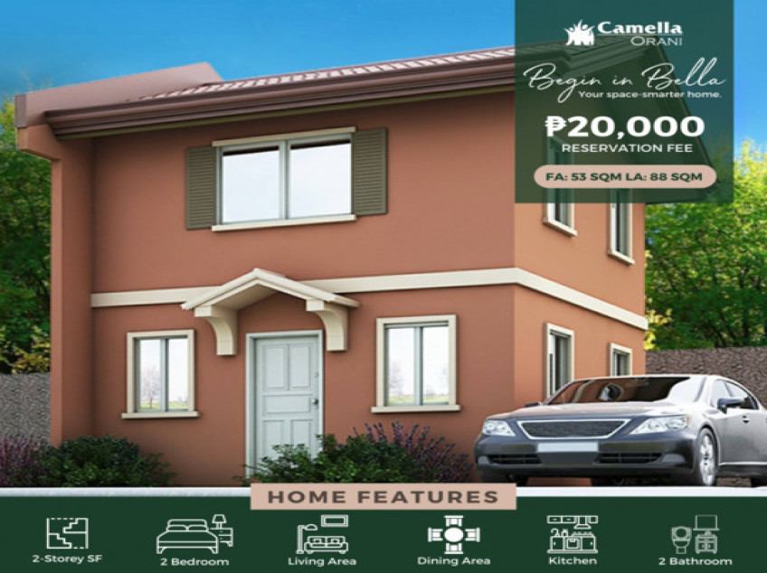 2-bedroom Single Attached House For Sale in Orani Bataan