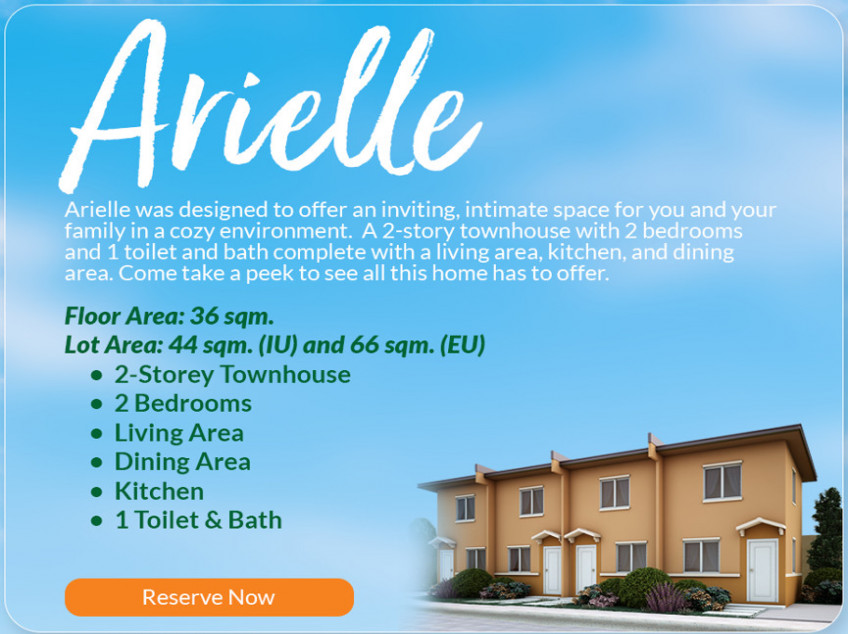 ARIELLE CAMELLA SORSOGON - HOUSE AND LOT FOR SALE