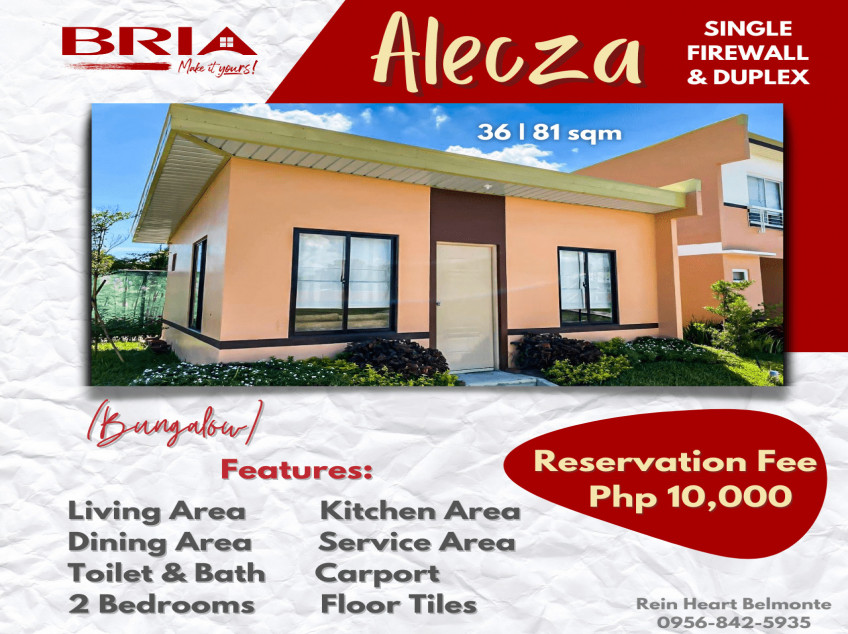 2BR Bungalow Duplex For Sale in Calamba Laguna