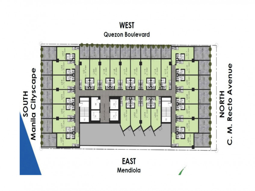 29.87 Studio with Garden Quezon Blvd. View Condo Unit For Sale at Vista Recto