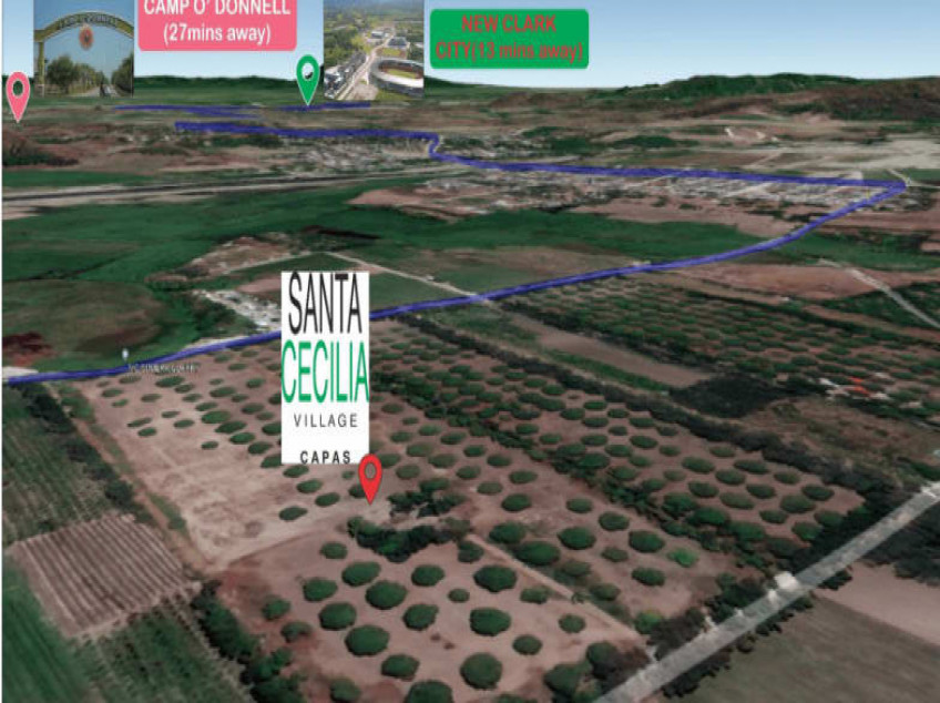 Residential Lot for Sale in Sta. Cecilia Village Capas Capas, Tarlac