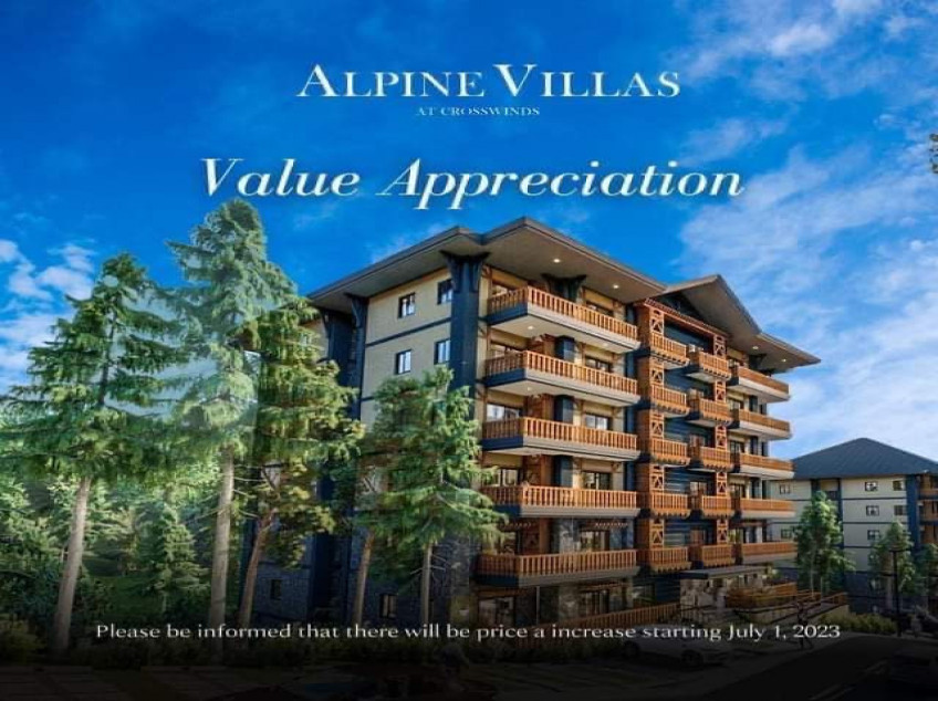 1 Bedroom unit w/balcony in Alpine villas at Tagaytay Crosswinds