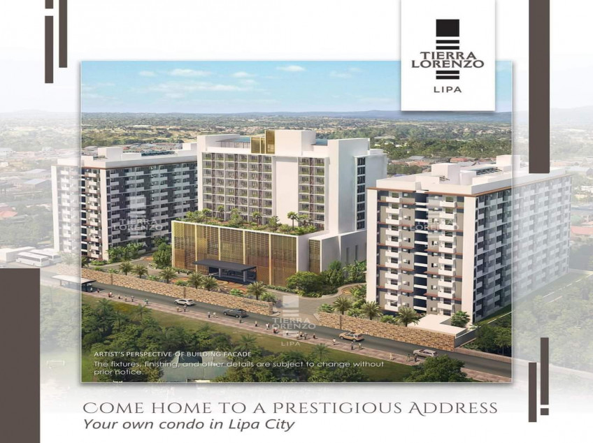 Tierra Lorenzo Lipa - 1BR Condo Unit for Sale Preselling