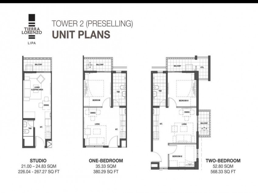 Tierra Lorenzo Lipa - 1BR Condo Unit for Sale Preselling