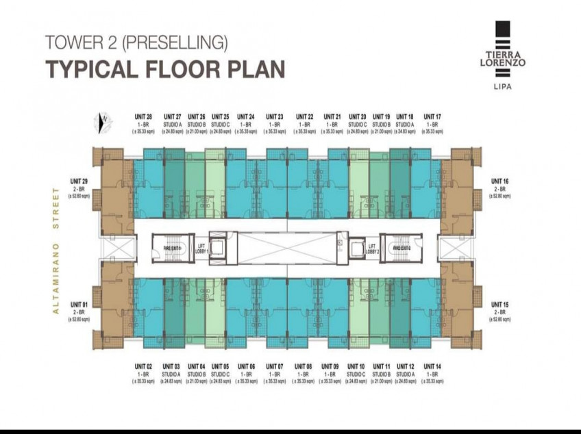 Tierra Lorenzo Lipa - 1BR Condo Unit for Sale Preselling