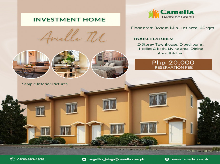 2-bedroom Townhouse and lot for sale in Bacolod City