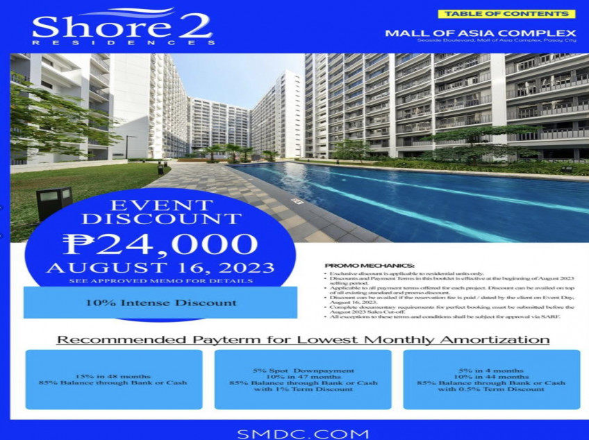 CONDOS FOR SALE at SMDC Blue Residences