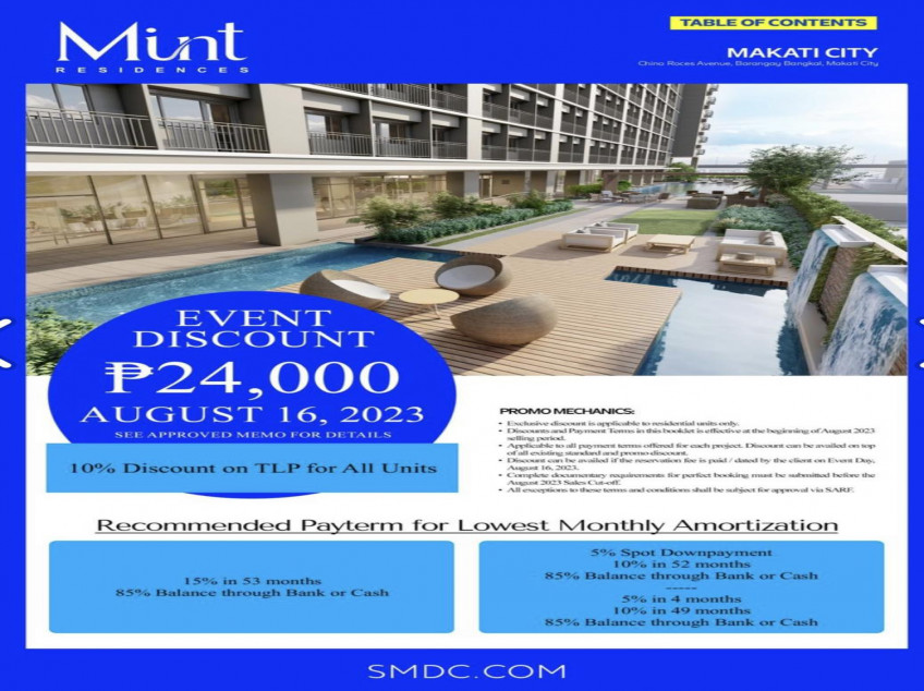 CONDOS FOR SALE at SMDC Blue Residences