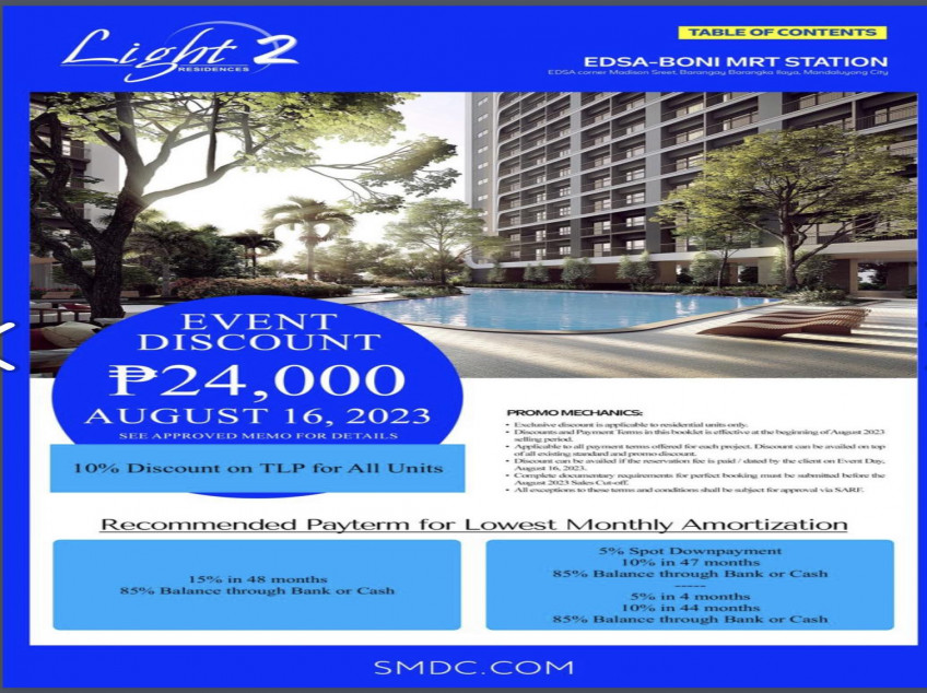 CONDOS FOR SALE at SMDC Blue Residences