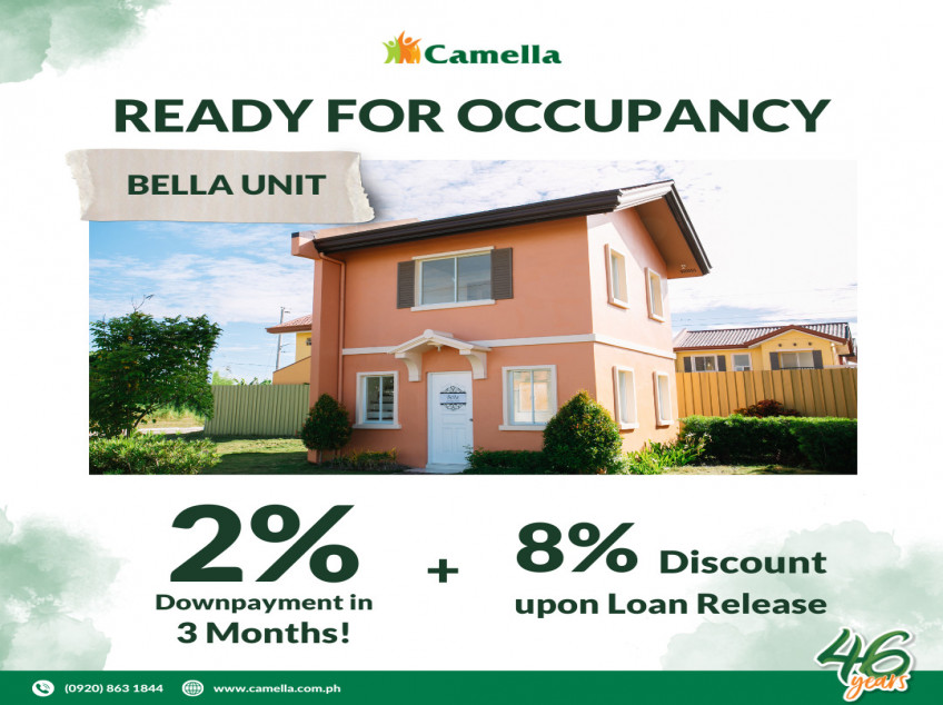 2-BR RFO Single Detached House For Sale in Camella Bacolod South