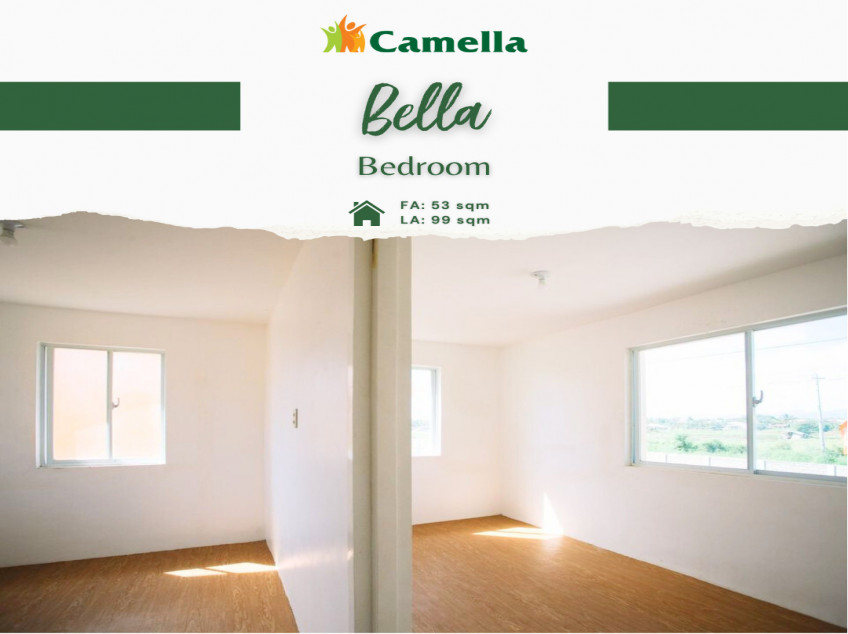 2BR HOUSE AND LOT FOR SALE IN CAMELLA HILLCREST LEGAZPI - BELLA UNIT