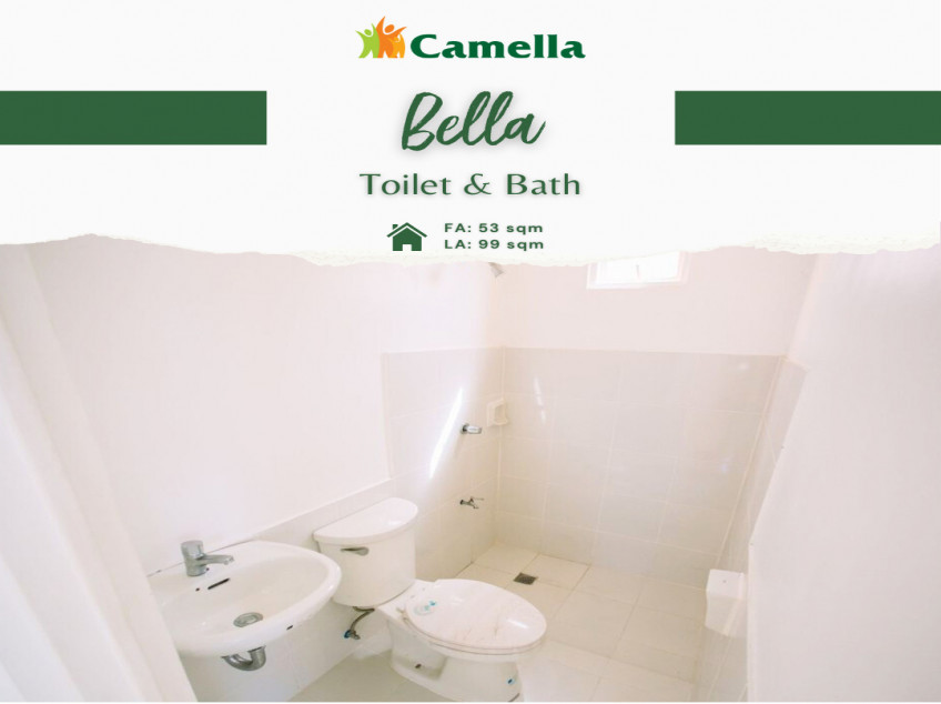 2BR HOUSE AND LOT FOR SALE IN CAMELLA HILLCREST LEGAZPI - BELLA UNIT