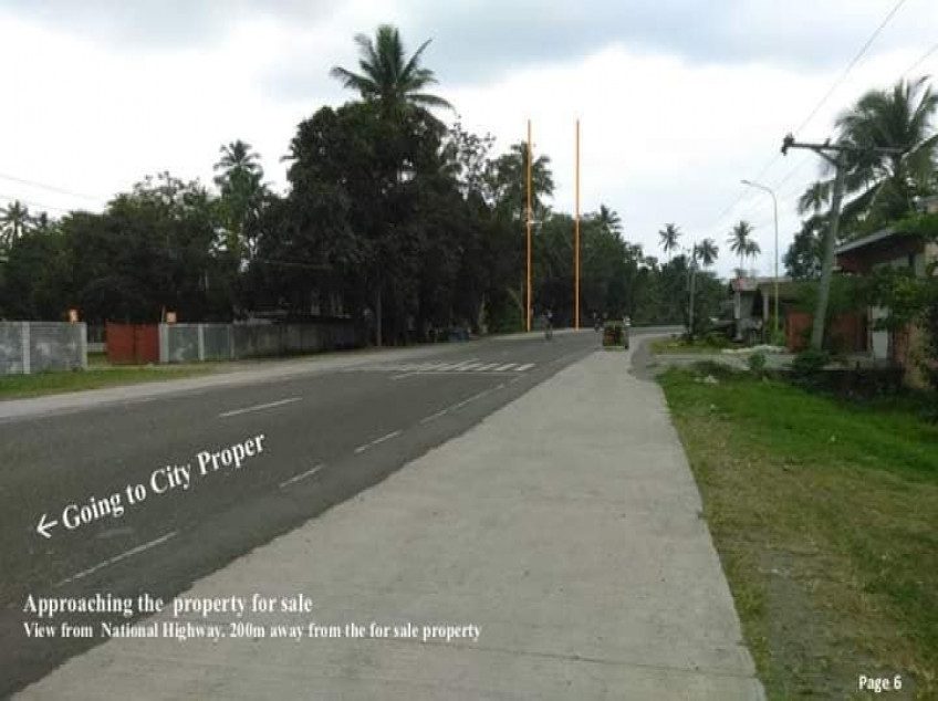 Commercial Corner Highway lot near Gaisano Cabadbaran City