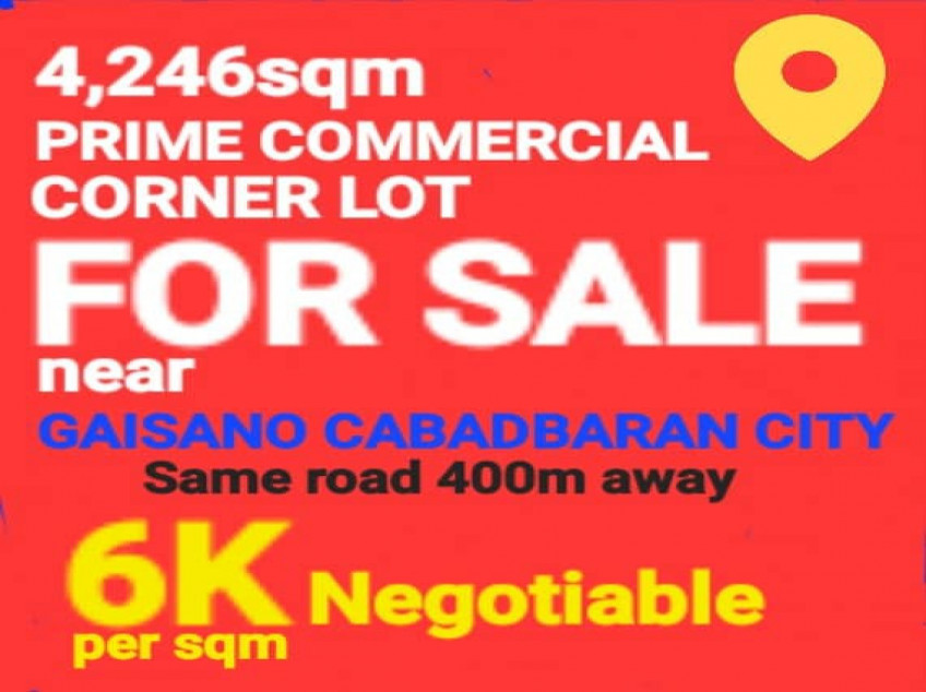Commercial Lot along the highway near Gaisano Cabadbaran City