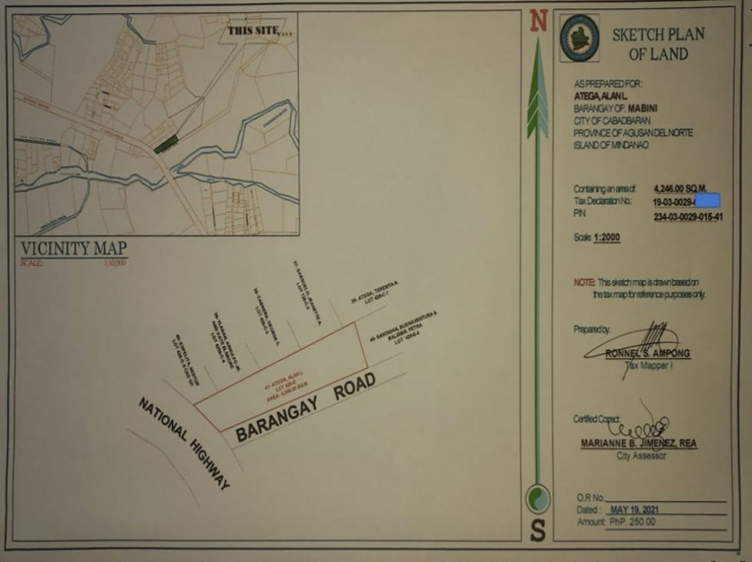 Commercial Lot along the highway near Gaisano Cabadbaran City