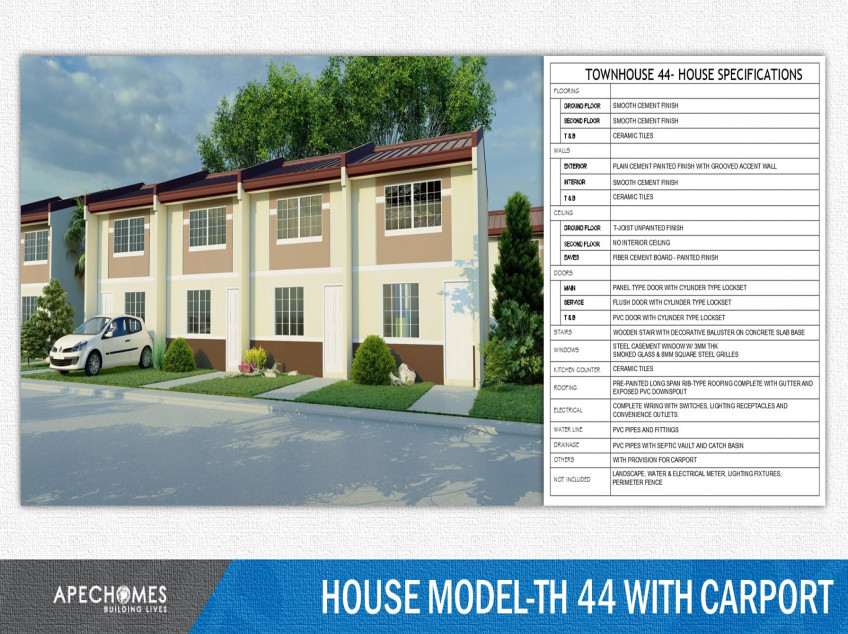 2 Bedroom Townhouse w/ Carport Provision for Sale in San Ildefonso, Bulacan