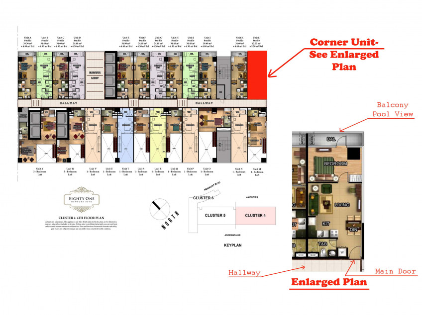 1 BR Corner Furnished w/ Balcony Newport City - NAIA Terminal-3 Airport