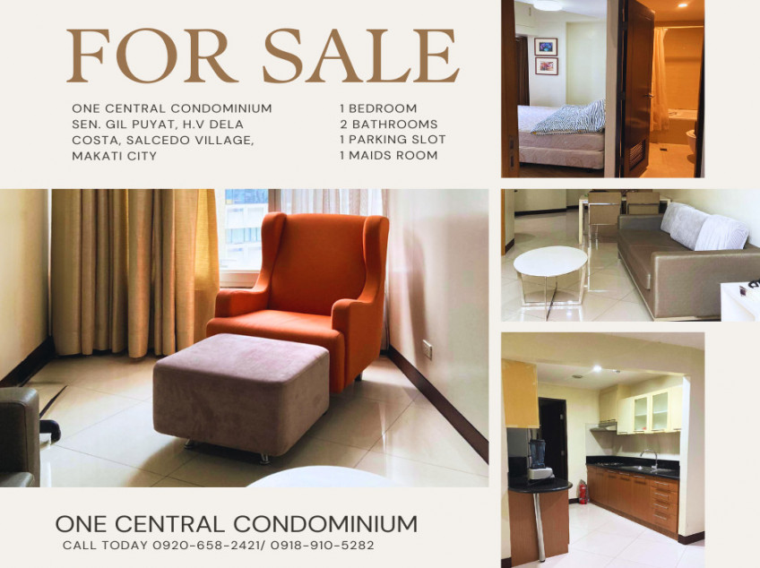 For Sale 1 Bedroom Condo Unit in One Central Makati CBD