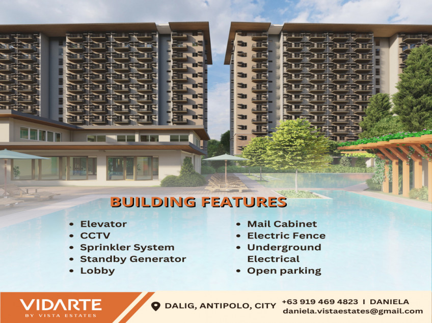 1 BR Condo Unit For Sale in Antipolo City, Rizal