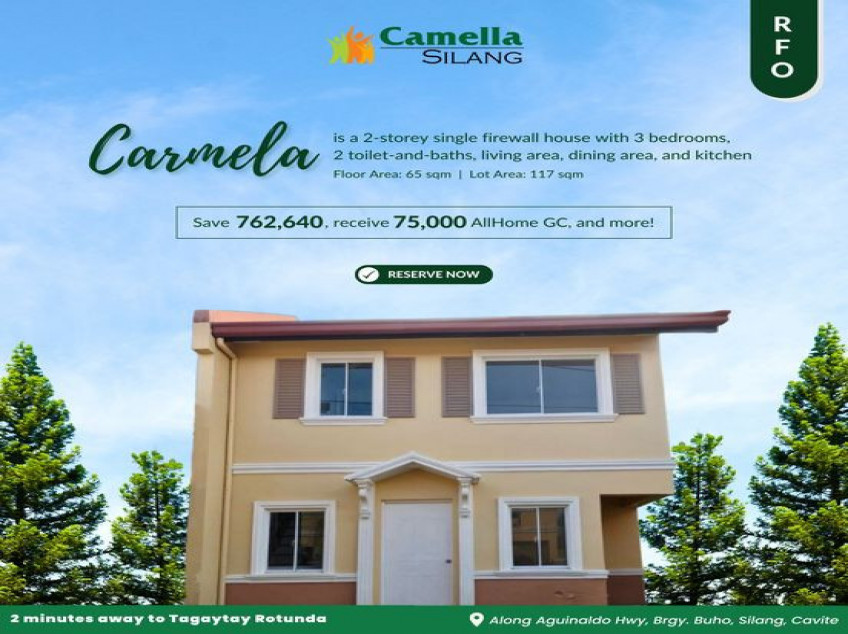 3 BD Ready for Occupancy House and Lot for Sale  in Silang, Cavite