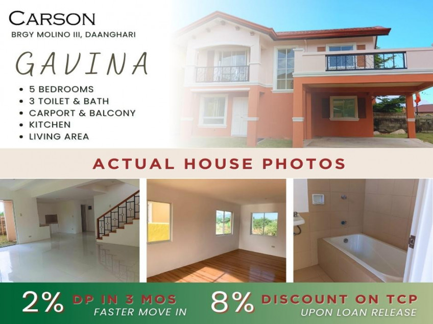 5BR House and Lot for Sale in Camella Carson, Bacoor, Cavite
