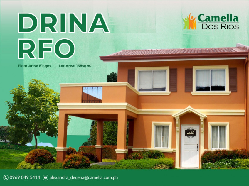 RFO 4BR  (Drina) House and Lot for Sale in Camella Dos Rios
