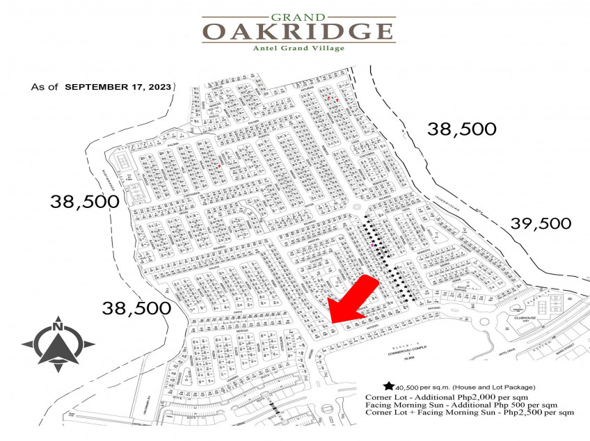 201 Sqm Lot at Grand Oakridge in Antel Grand For Sale