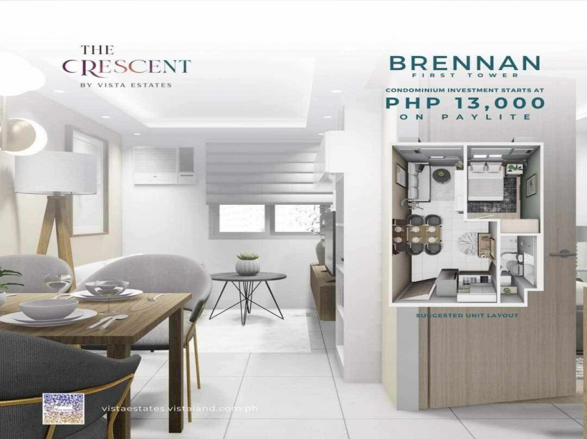 1BR Condo Unit, w/ parking space in The Crescent Sta.Maria Bulacan