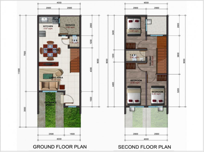 2-Storey Townhouse With 3 BR And 2 Bathrooms For Sale at Lapu-Lapu, Cebu