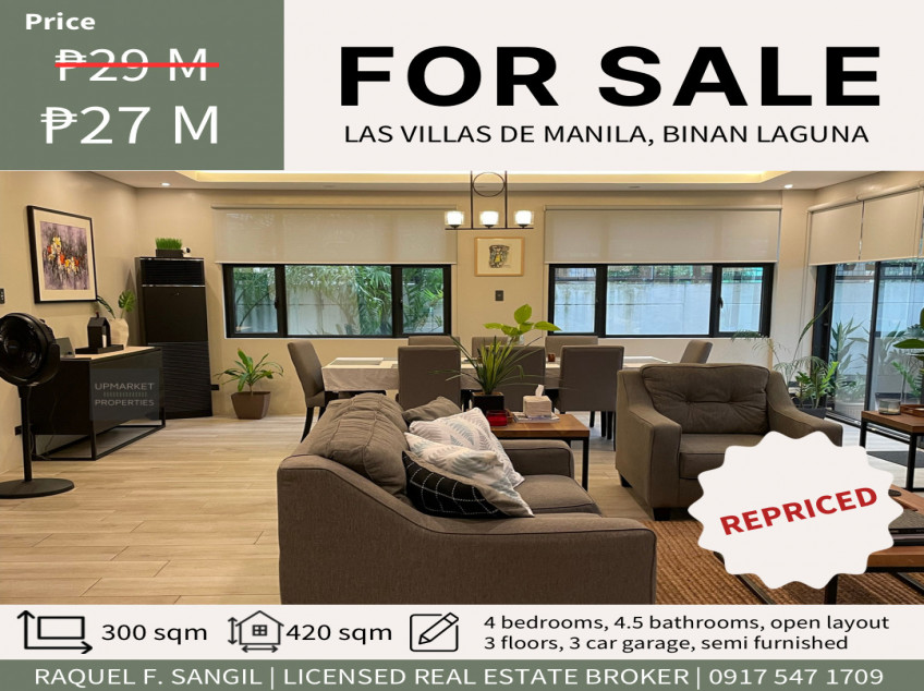 Rush Sale In Laguna!!  - 4 Bedroom, 3-Storey House, 300 SQM Lot, 420 Floor Area