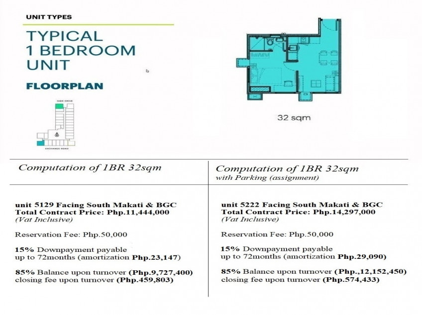 Pre-Selling Studio Good For Investment At Ortigas CBD