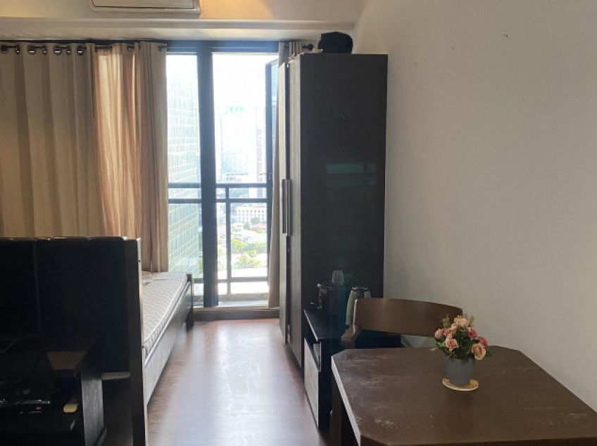 Studio Unit For sale, 26.47 SQM, Semi-Furnished, @ 26flr Facing Makati Ave-Buendia