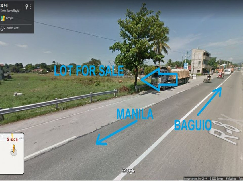 Lot For Sale In Sison Pangasinan Along Highway