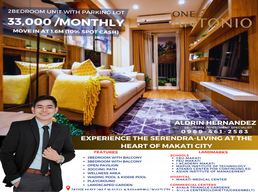 2-Bedroom With Balcony Include Parking Lot, Low-Rise Condo In Makati City