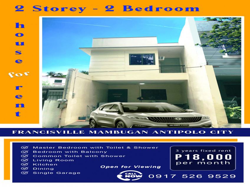 Town House Storey Bedrooms For Rent In Antipolo