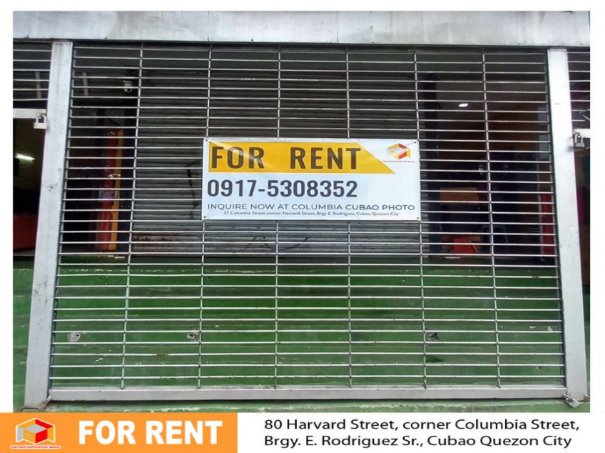 Harvard Commercial Space For Rent In Cubao