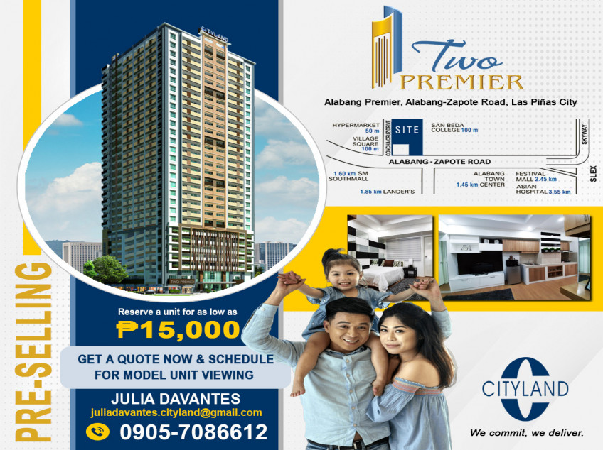 Cityland - Two Premier, Pre-Selling Condominium In Las Pinas