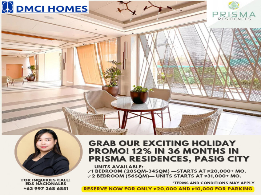 28 SQM 1BR RFO condo In Prisma Residences, Pasig City