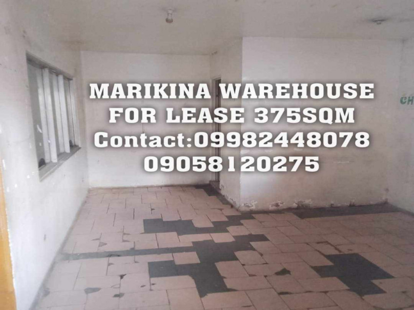 Marikina Warehouse for Lease 375 SQM - Flood Free