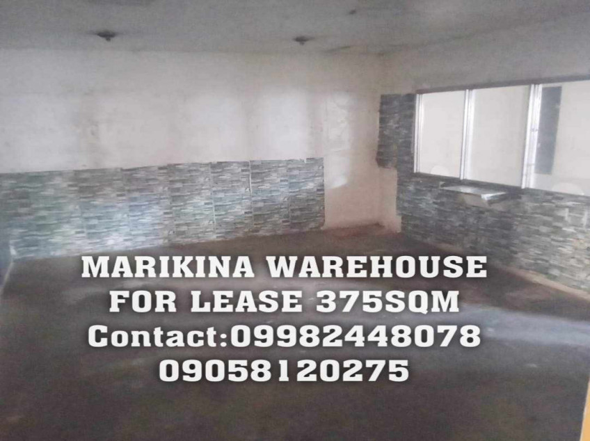 Marikina Warehouse for Lease 375 SQM - Flood Free
